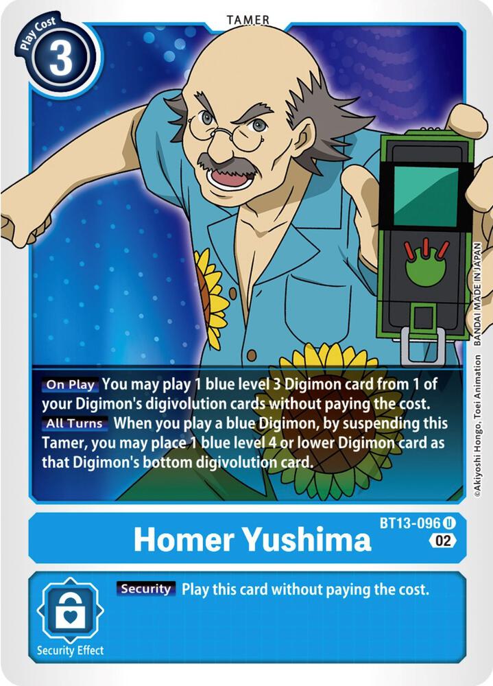Homer Yushima card image