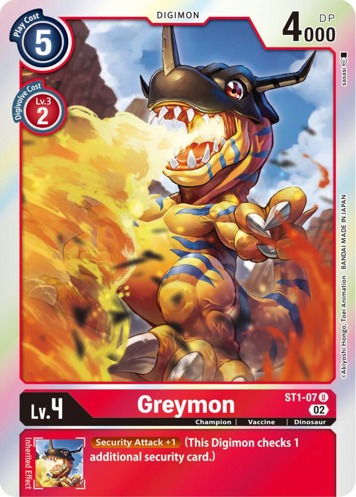 Greymon - ST1-07 (Resurgence Booster Reprint) card image