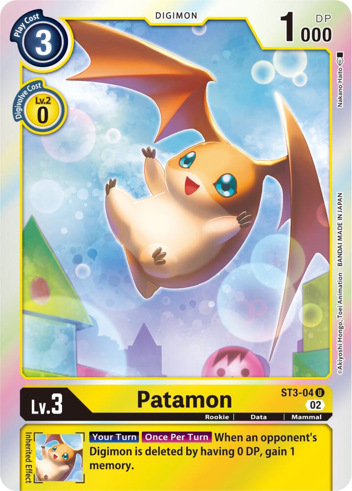 Patamon - ST3-04 (Resurgence Booster Reprint) card image