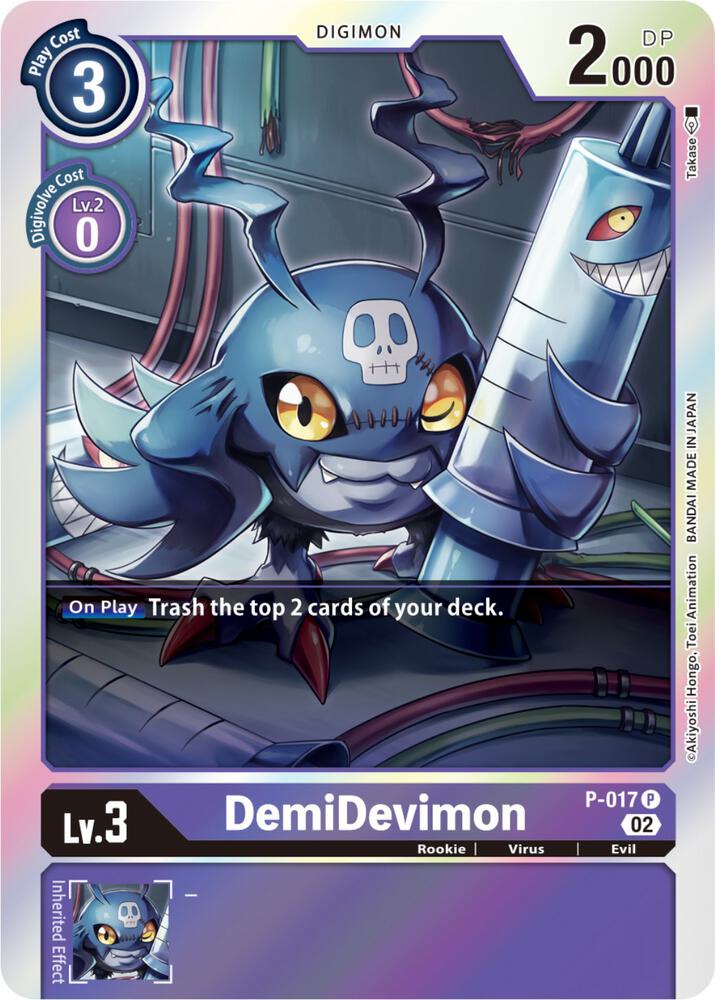 DemiDevimon - P-017 (Resurgence Booster Reprint) card image