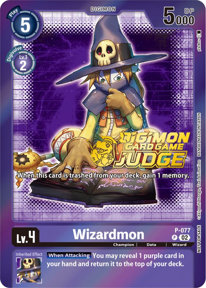 Wizardmon - P-077 (Judge Pack 4) card image