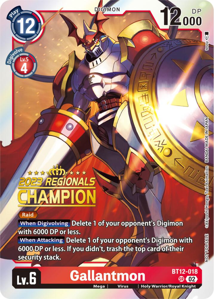 Gallantmon (2023 Regionals Champion) card image
