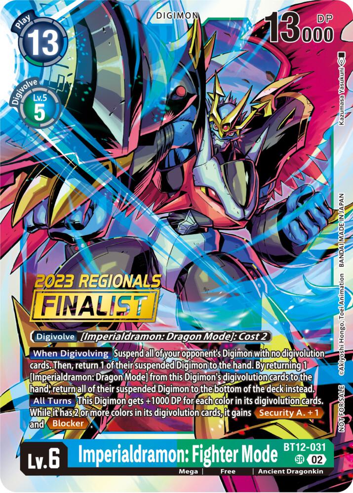 Imperialdramon: Fighter Mode (2023 Regionals Finalist) card image