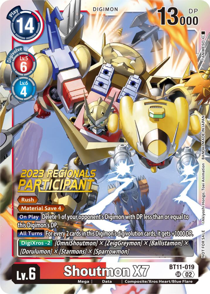 Shoutmon X7 (2023 Regionals Participant) card image
