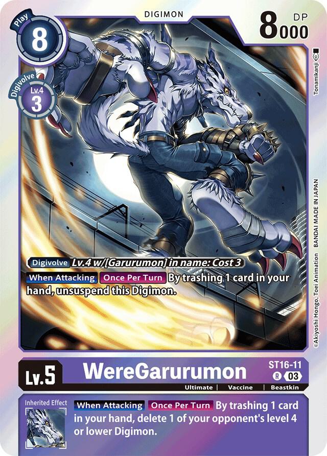 WereGarurumon card image