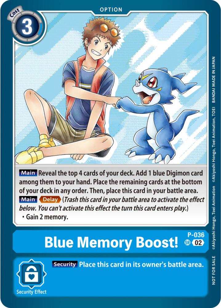 Blue Memory Boost! (NYCC 2023 Demo Deck) card image