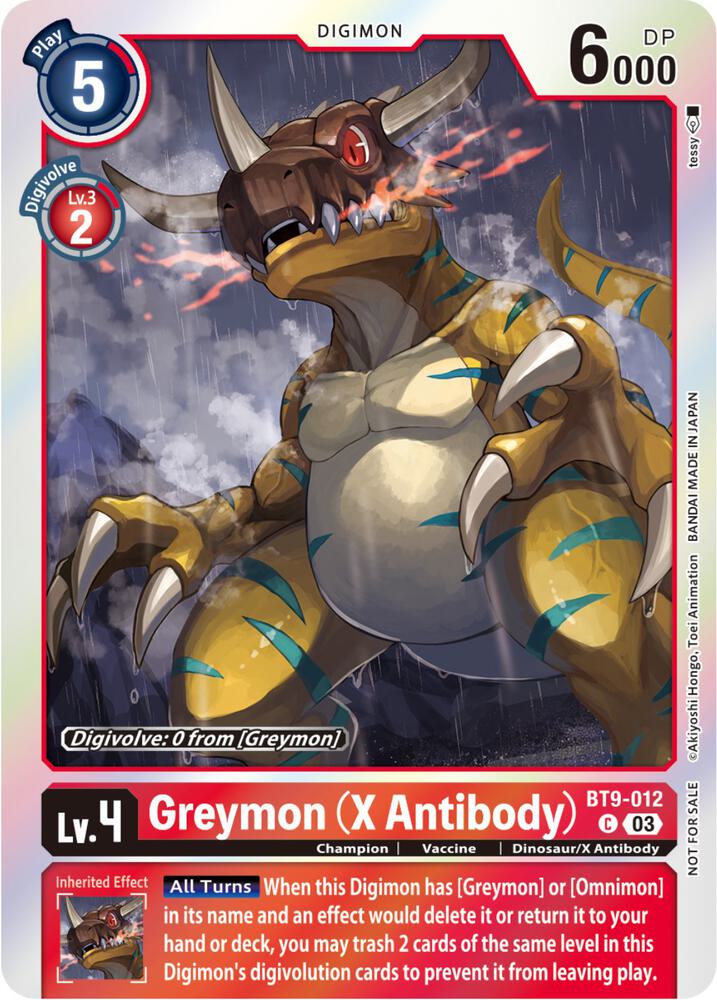 Greymon (X Antibody) (Blast Ace Pre-Release Winner) card image