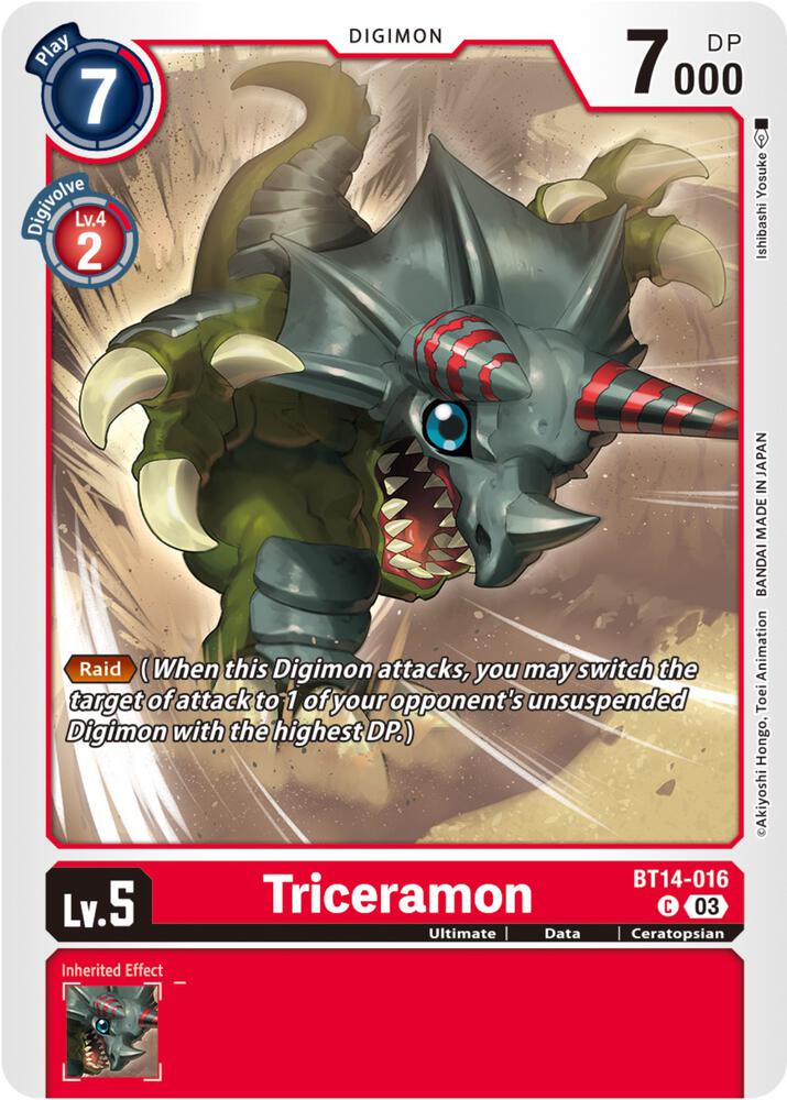 Triceramon card image