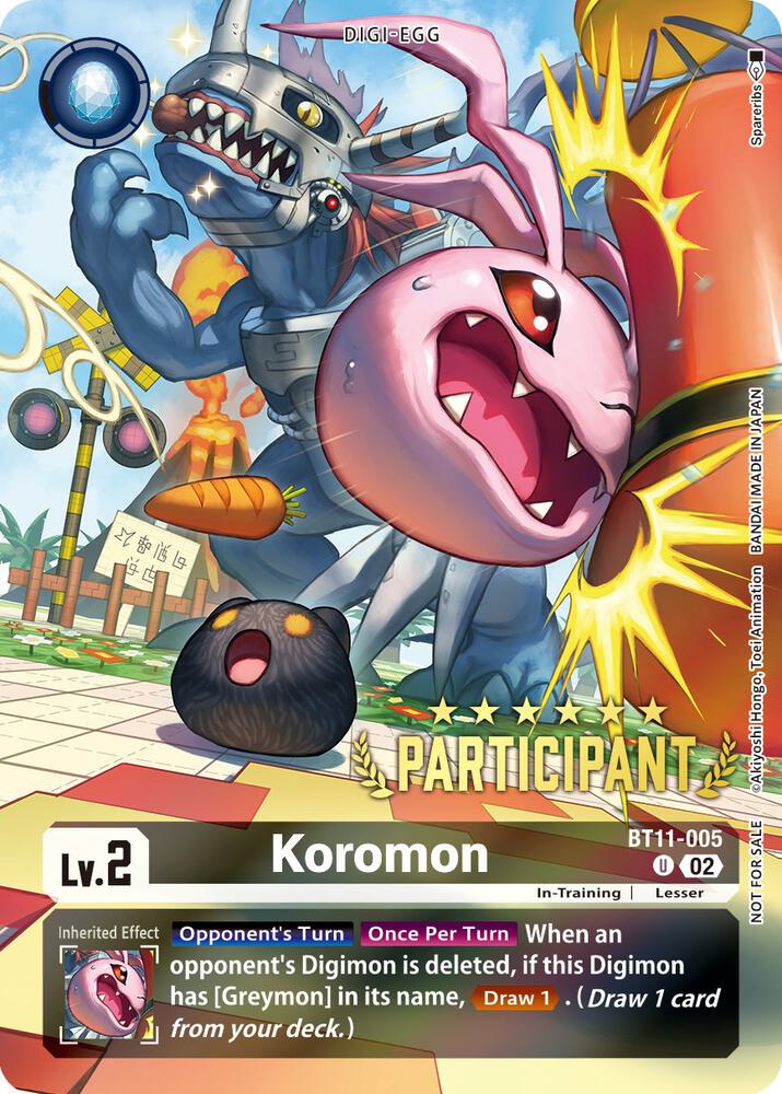 Koromon (Digimon 3-On-3 Participation) card image
