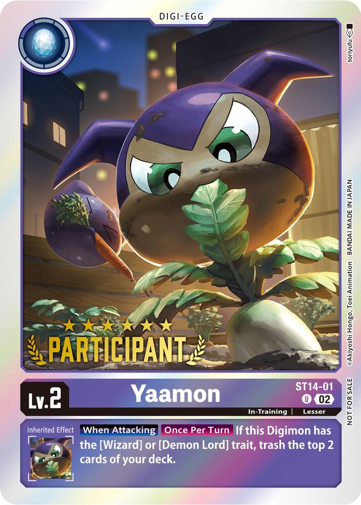 Yaamon (Digimon 3-On-3 Participation) card image