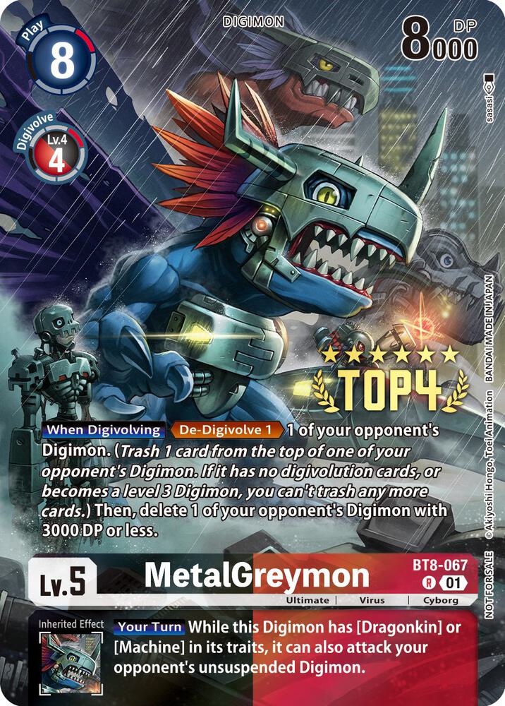 MetalGreymon (Digimon 3-On-3 Top 4) card image