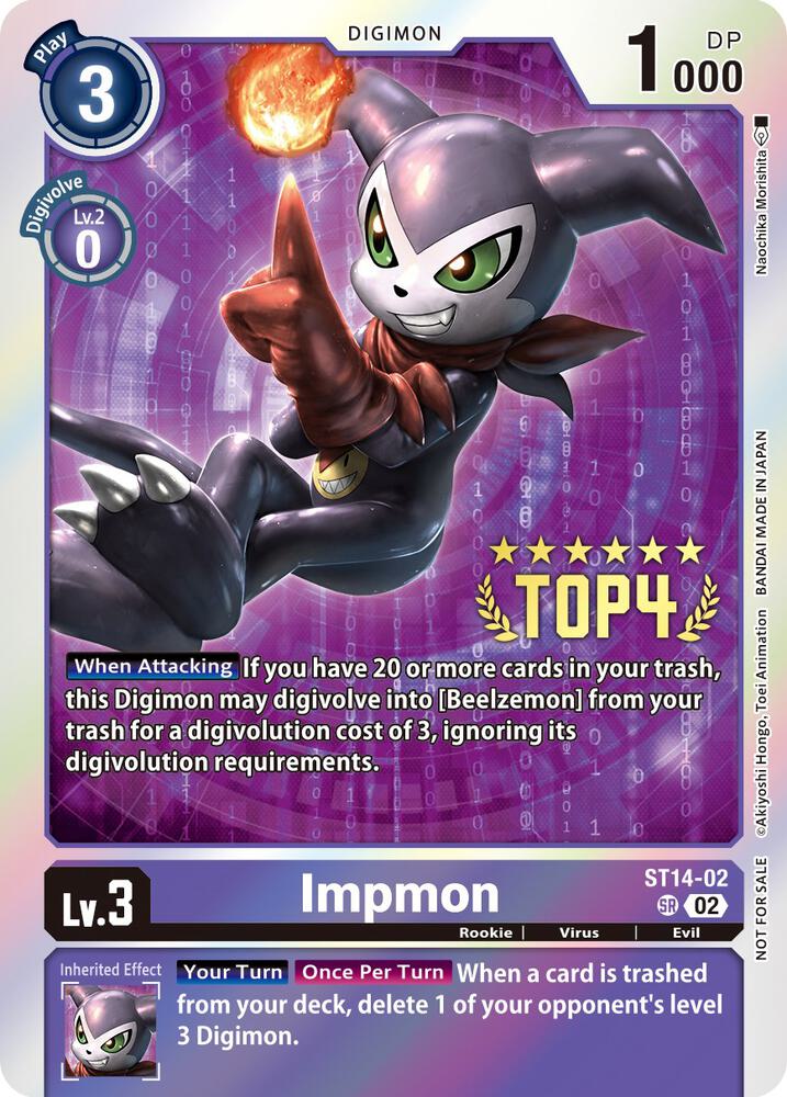 Impmon (Digimon 3-On-3 Top 4) card image