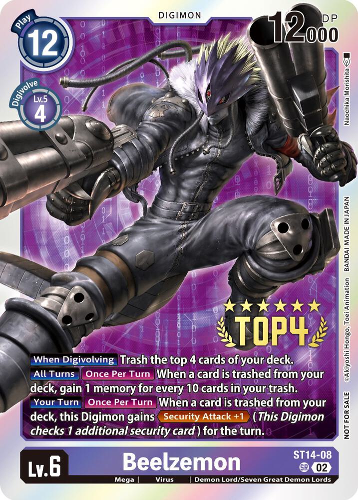 Beelzemon (Digimon 3-On-3 Top 4) card image