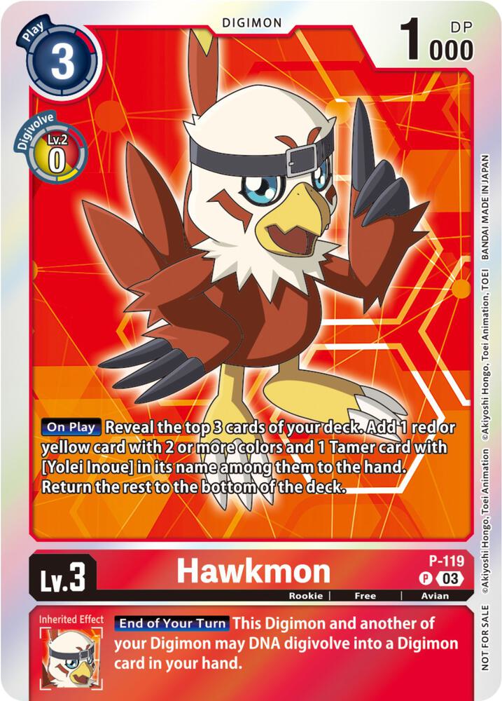Hawkmon - P-119 (Tamer Party Pack -The Beginning- Ver. 2.0) card image