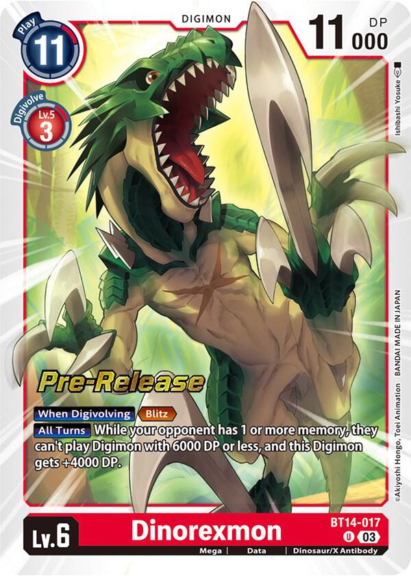 Dinorexmon card image