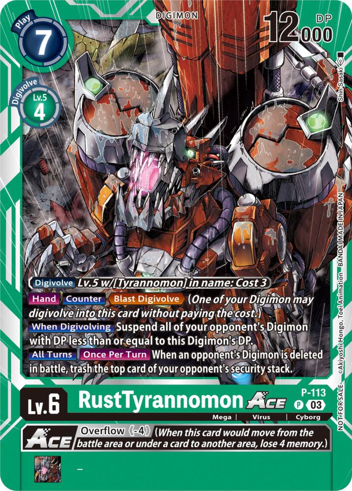 RustTyrannomon ACE - P-113 (3rd Anniversary Survey Pack) card image