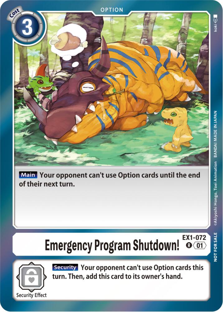 Emergency Program Shutdown! (Blast Ace Double Pack Set) card image