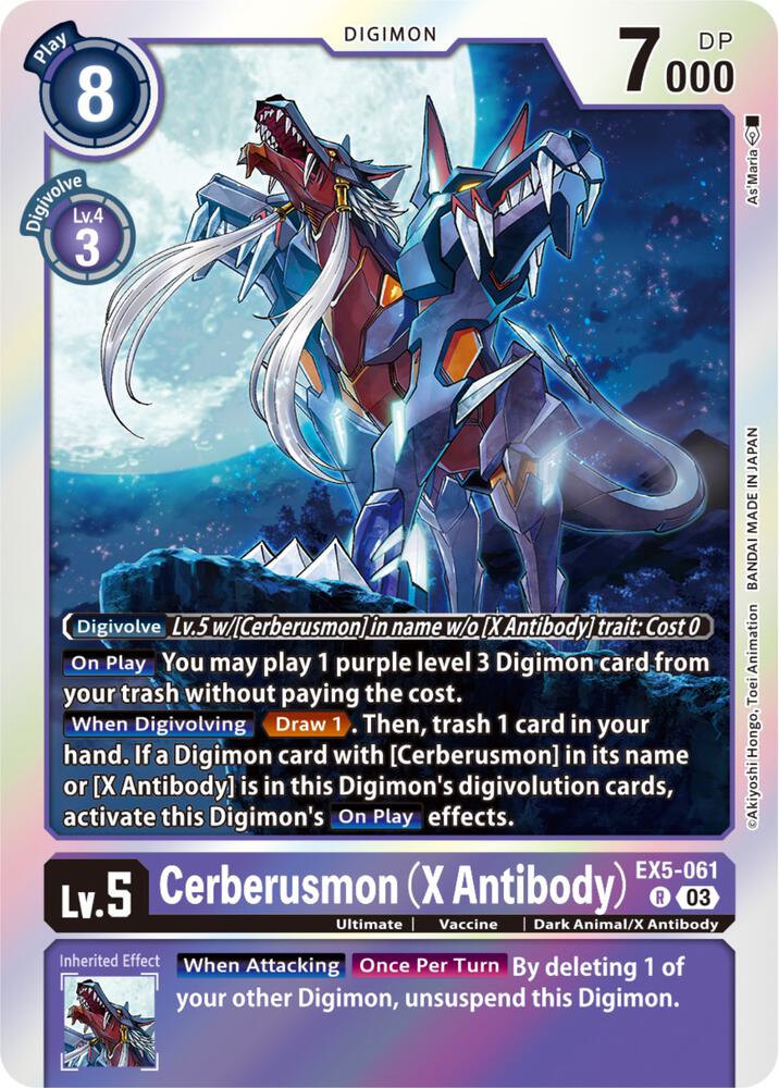 Cerberusmon (X Antibody) card image