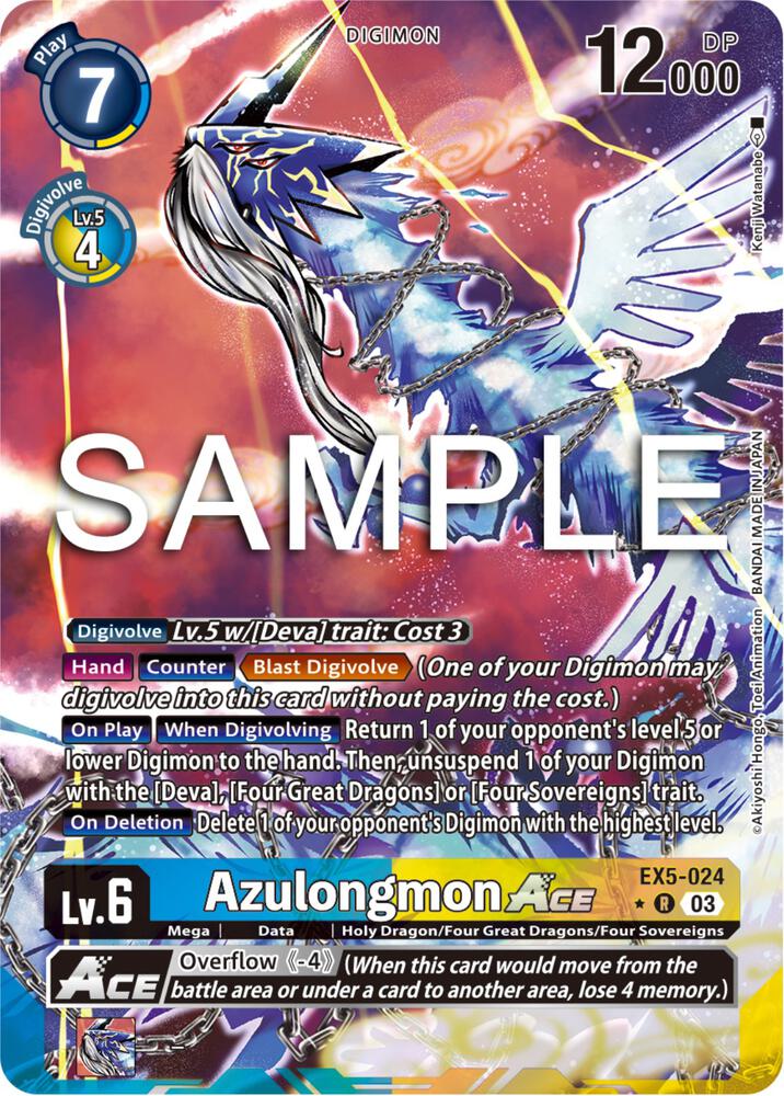 Azulongmon ACE (Alternate Art) card image