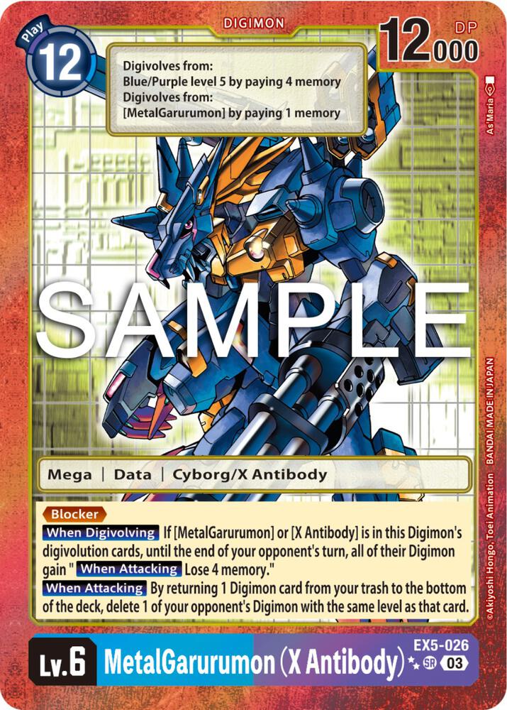 MetalGarurumon (X Antibody) (2 Star Alternate Art) card image