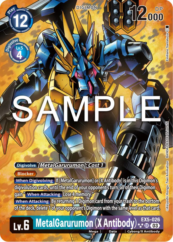 MetalGarurumon (X Antibody) (3 Star Alternate Art) card image