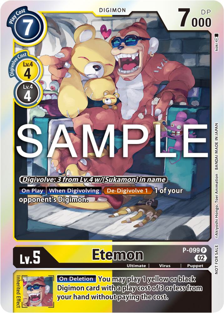 Etemon - P-099 (Limited Card Pack Ver.2) card image