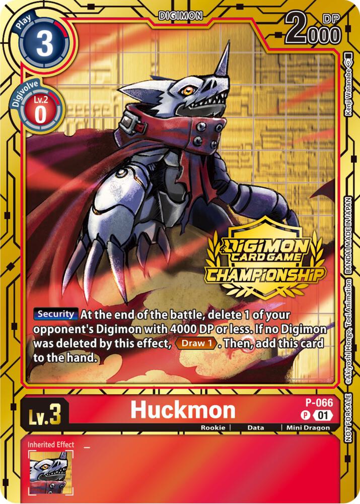 Huckmon - P-066 (Championship 2023 Gold Card Set) card image