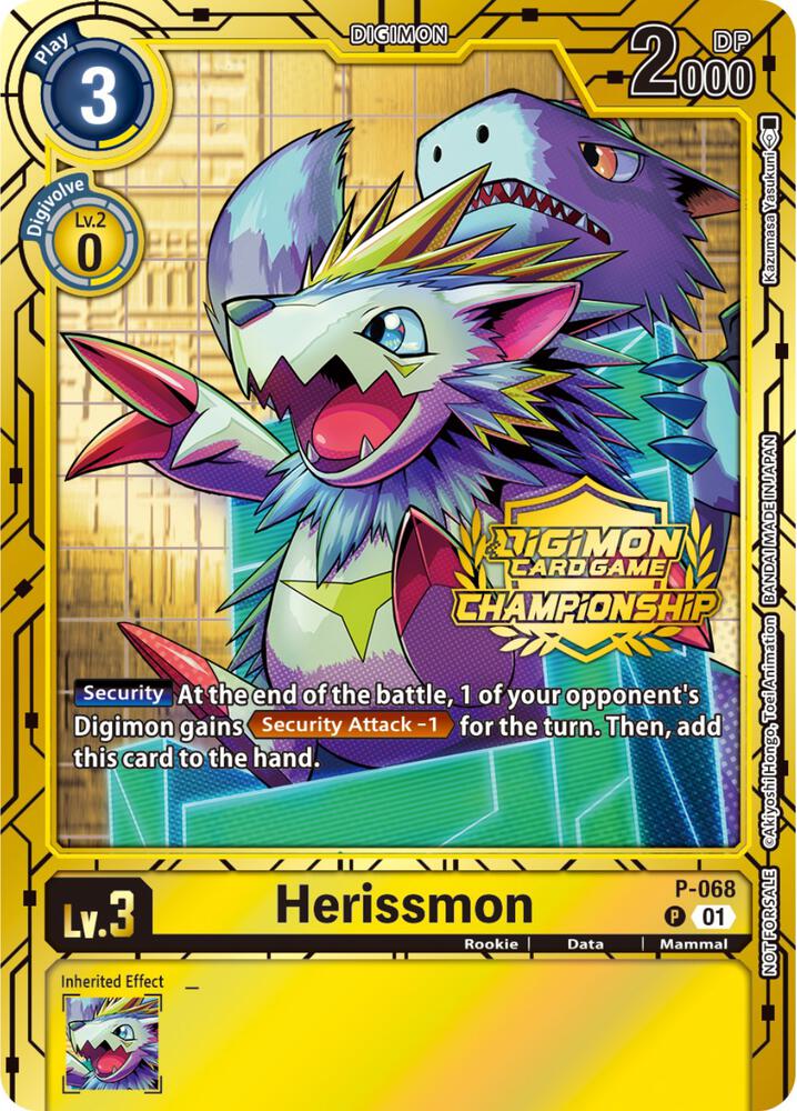 Herissmon - P-068 (Championship 2023 Gold Card Set) card image