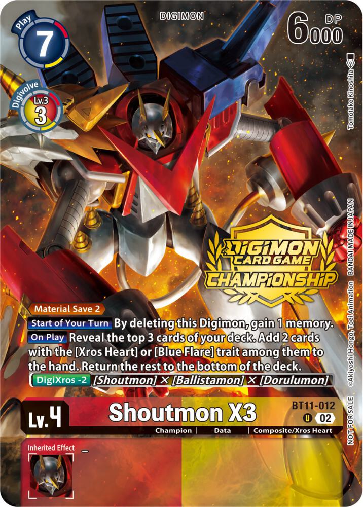 Shoutmon X3 (Championship 2023 Tamers Pack) card image
