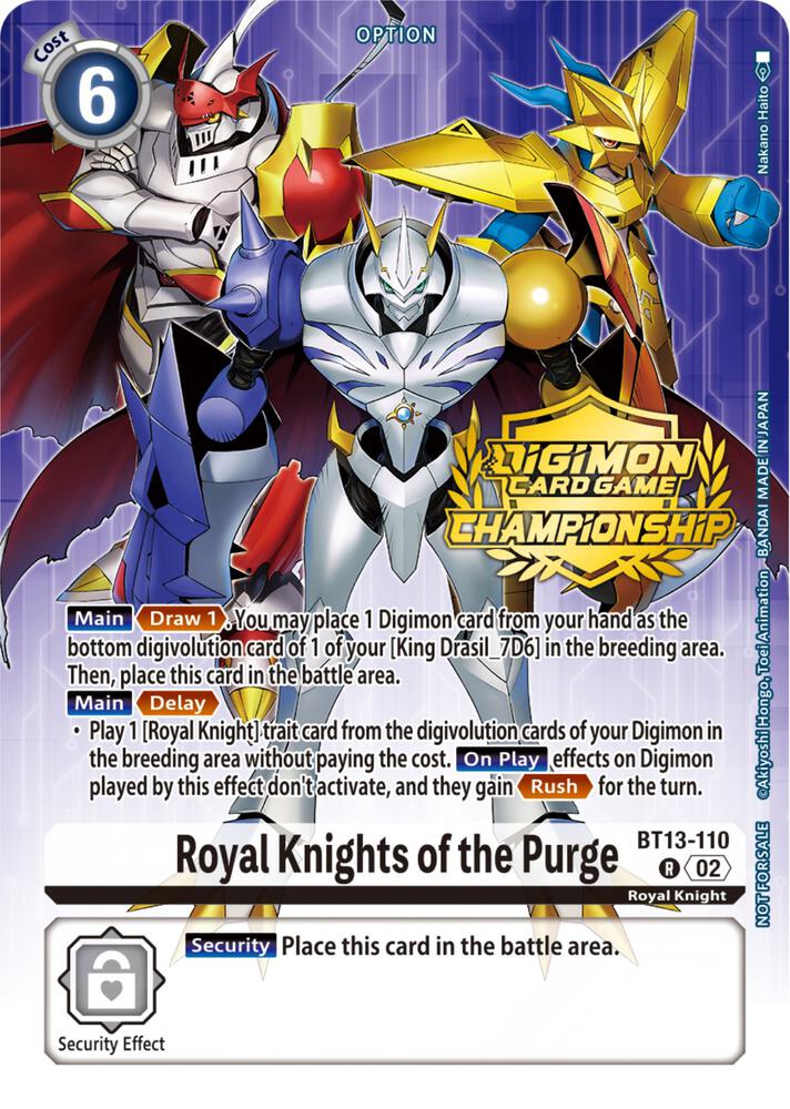 Royal Knights of the Purge (Championship 2023 Tamers Pack) card image