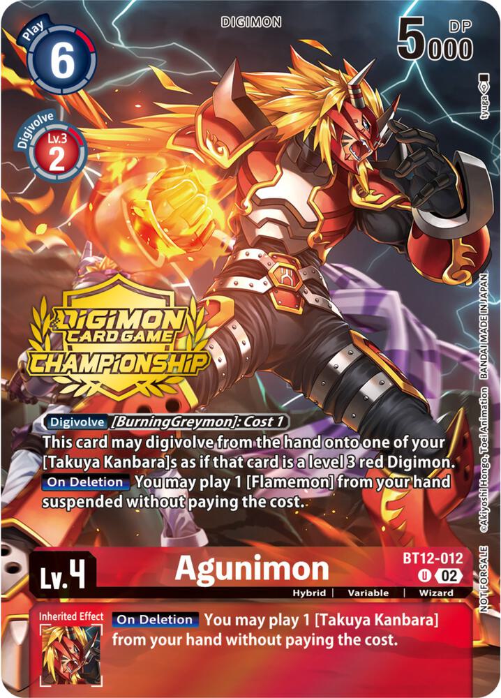 Agunimon (Championship 2023 Tamers Pack) card image