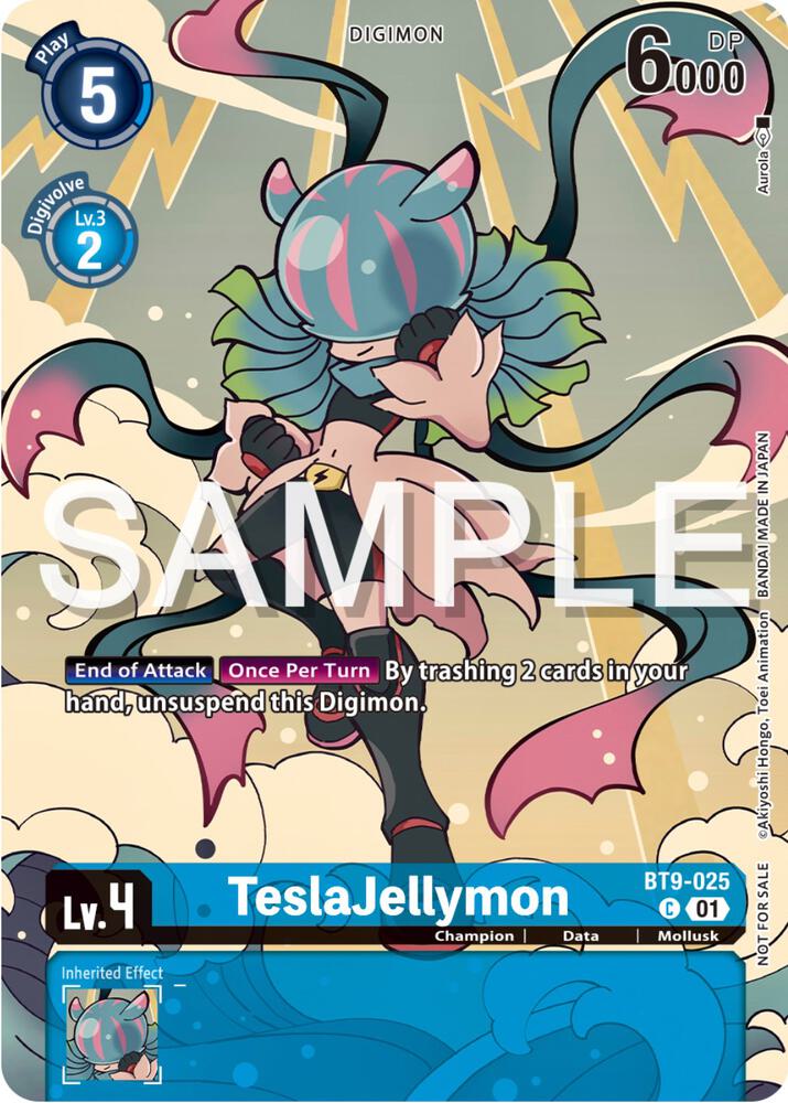 TeslaJellymon (Digimon Illustration Competition Pack 2023) card image