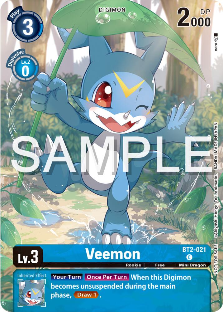 Veemon - BT2-021 (Digimon Illustration Competition Pack 2023) card image