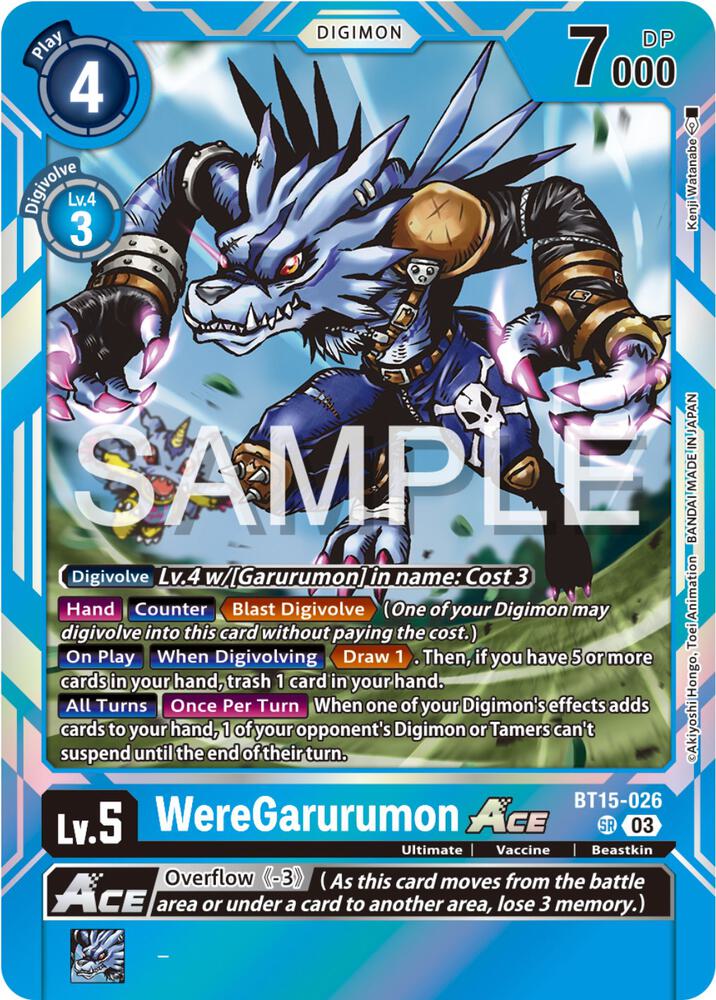 WereGarurumon ACE card image