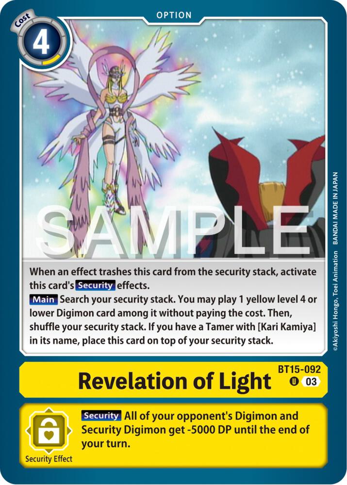Revelation of Light card image