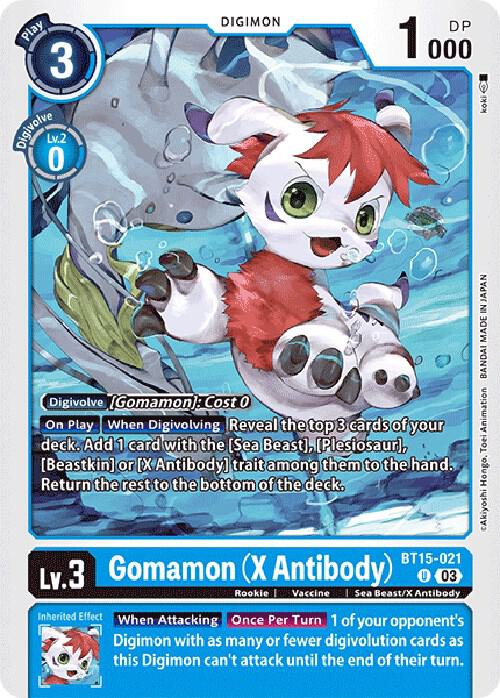 Gomamon (X Antibody) card image