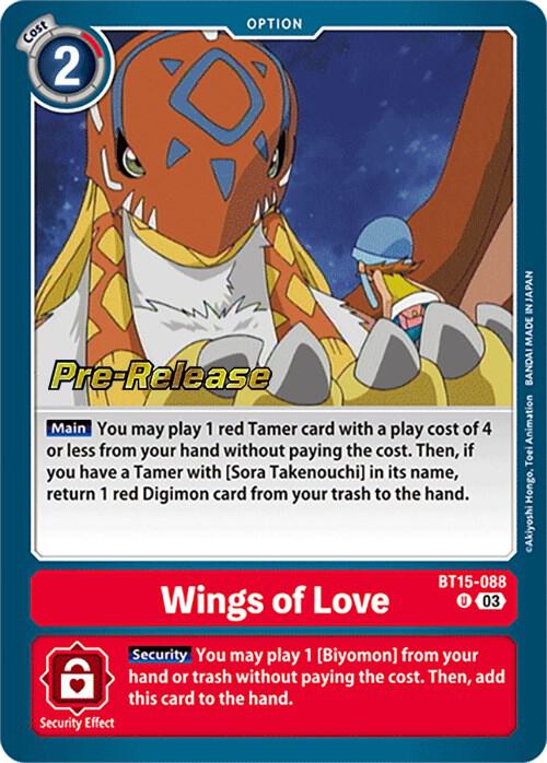 Wings of love card image