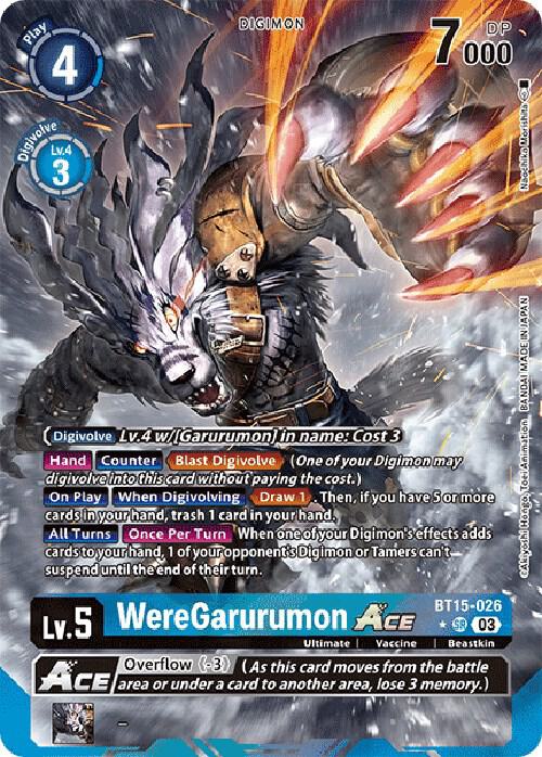 WereGarurumon ACE (Alternate Art) card image