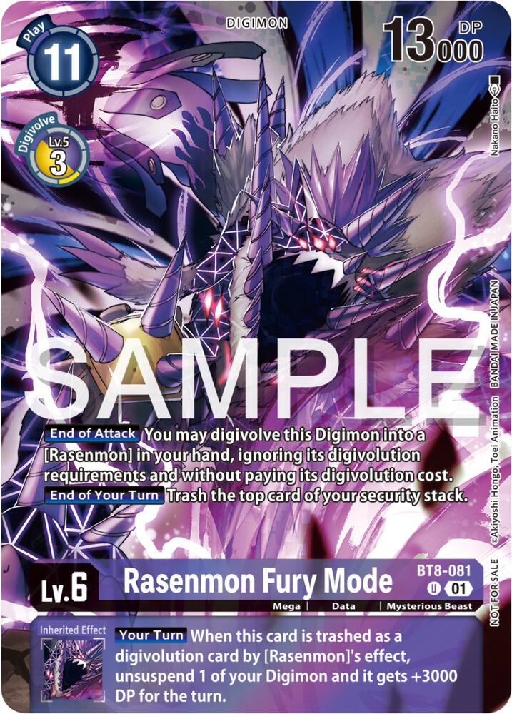 Rasenmon Fury Mode (Official Tournament Pack Vol.12) card image