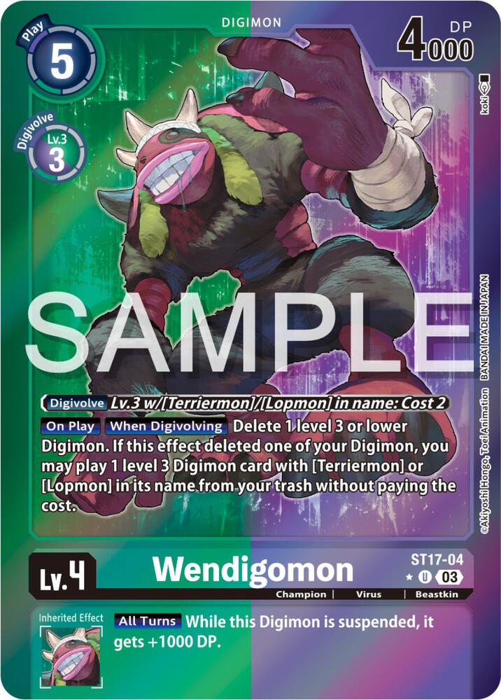 Wendigomon (Advanced Deck Set Double Typhoon Secret Pack) card image