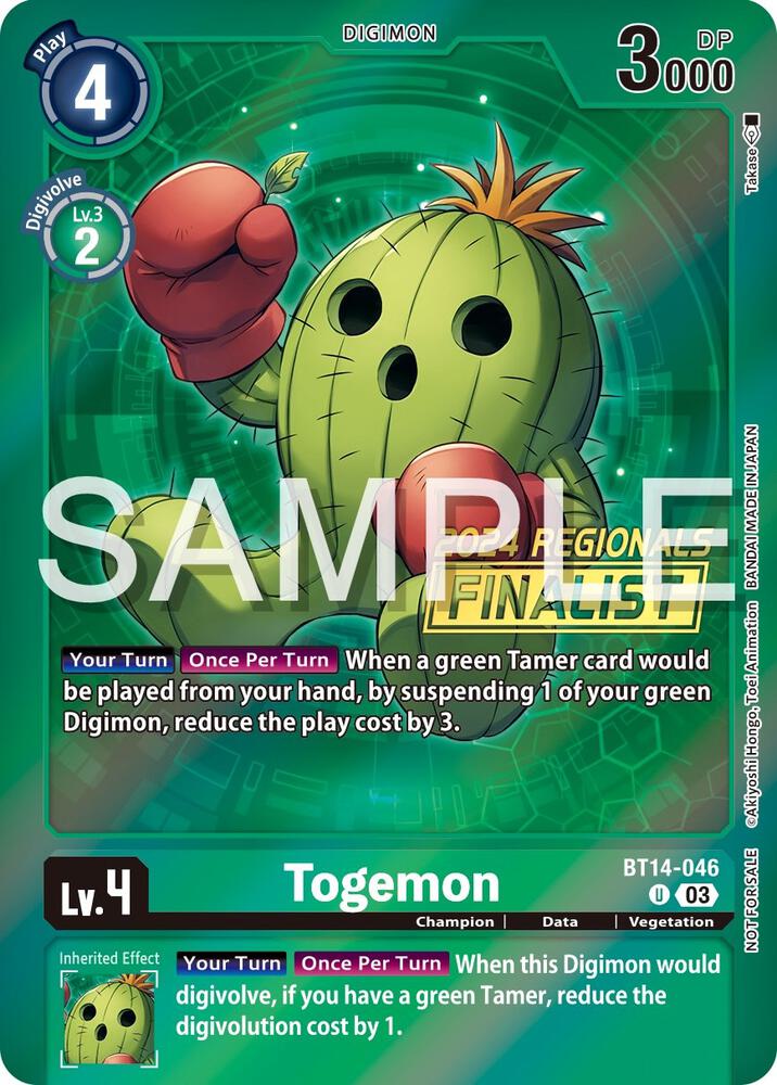 Togemon (2024 Regionals Finalist) card image