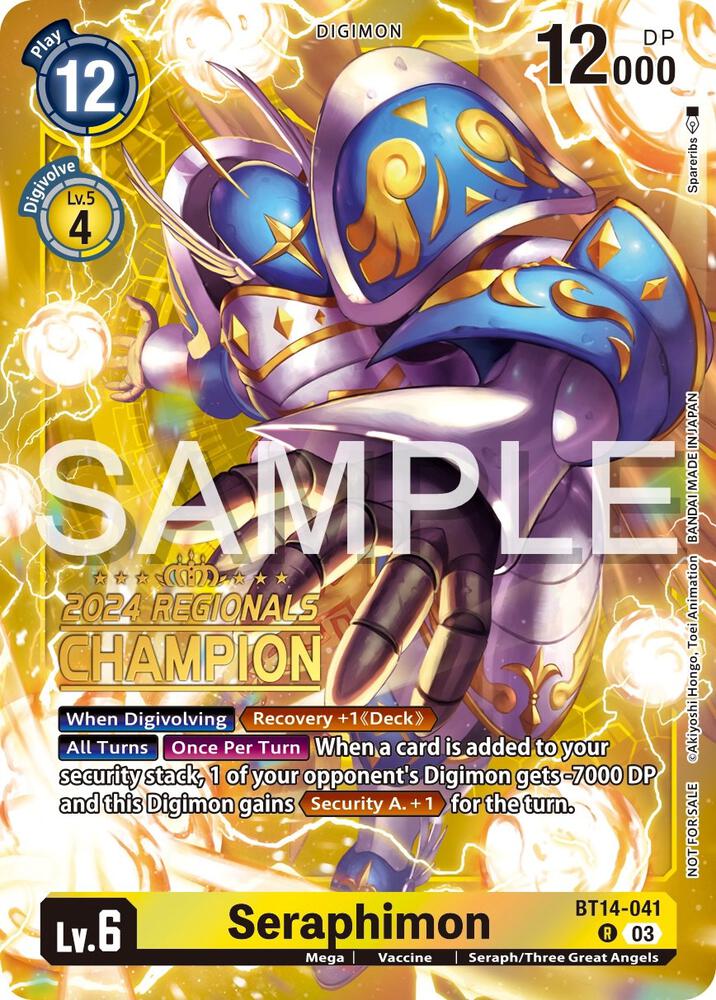 Seraphimon (2024 Regionals Champion) card image