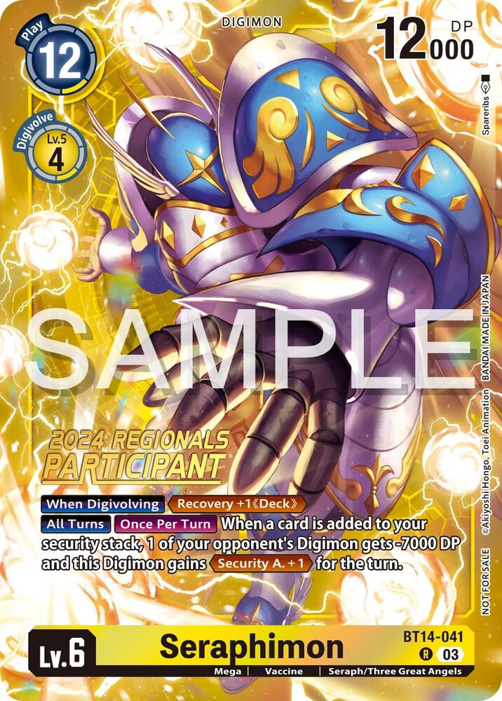 Seraphimon (2024 Regionals Participant) card image