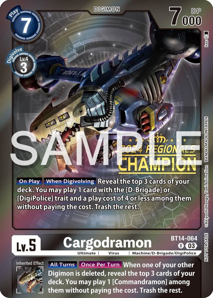 Cargodramon (2024 Regionals Champion) card image