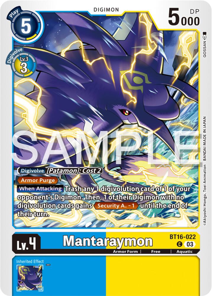 Mantaraymon card image