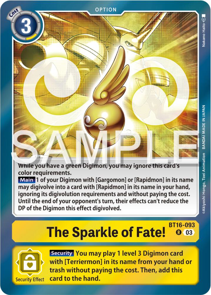 The Sparkle of Fate! card image