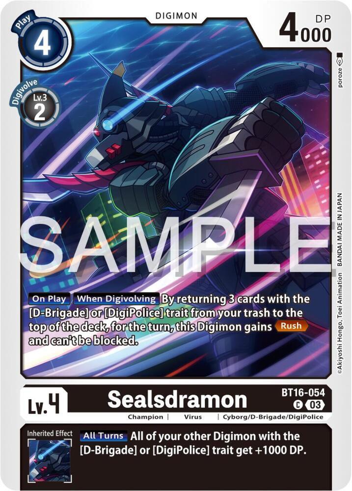 Sealsdramon card image