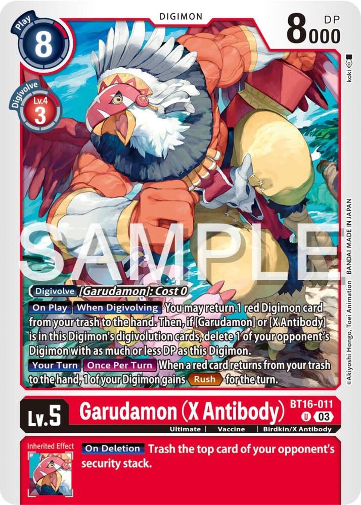 Garudamon (X Antibody) card image