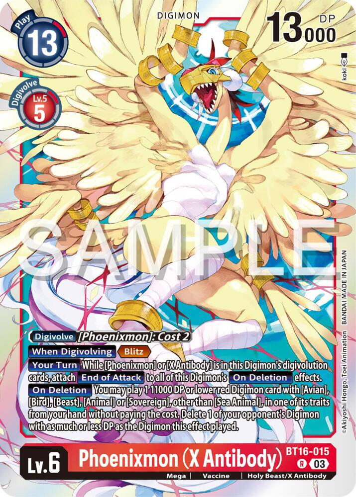 Phoenixmon (X Antibody) card image