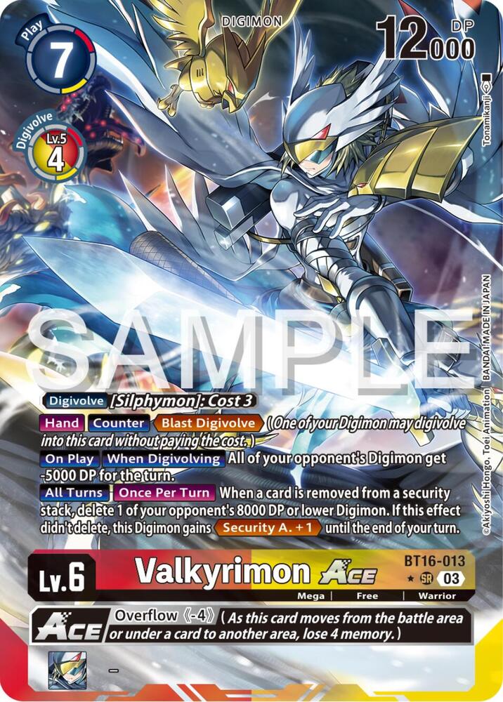 Valkyrimon ACE (Alternate Art) card image
